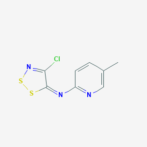 4-chloro-N-(5-methylpyridin-2-yl)dithiazol-5-imine