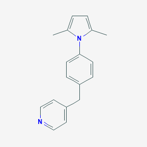 molecular formula C18H18N2 B259487 4-[4-(2,5-dimethyl-1H-pyrrol-1-yl)benzyl]pyridine 