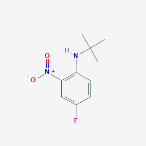molecular formula C10H13FN2O2 B2594878 N-叔丁基-4-氟-2-硝基苯胺 CAS No. 239080-03-6