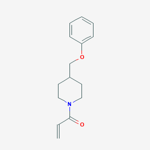 molecular formula C15H19NO2 B2594883 1-[4-(Phenoxymethyl)piperidin-1-yl]prop-2-en-1-one CAS No. 2192395-75-6
