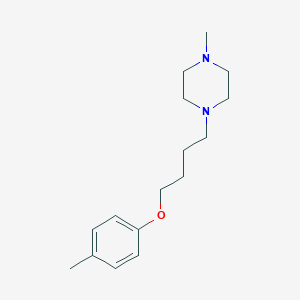 molecular formula C16H26N2O B259489 1-Methyl-4-[4-(4-methylphenoxy)butyl]piperazine 