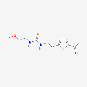 molecular formula C12H18N2O3S B2594898 1-(2-(5-Acetylthiophen-2-yl)ethyl)-3-(2-methoxyethyl)urea CAS No. 2034493-88-2