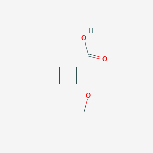 molecular formula C6H10O3 B2594913 2-甲氧基环丁烷-1-羧酸 CAS No. 1823091-43-5