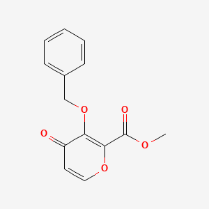 molecular formula C14H12O5 B2594919 Methyl 3-(benzyloxy)-4-oxo-4H-pyran-2-carboxylate CAS No. 1332855-89-6