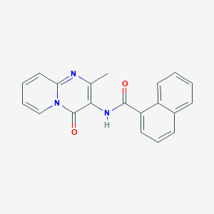 molecular formula C20H15N3O2 B2594924 N-(2-methyl-4-oxo-4H-pyrido[1,2-a]pyrimidin-3-yl)-1-naphthamide CAS No. 897616-46-5