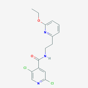 2,5-dichloro-N-[2-(6-ethoxypyridin-2-yl)ethyl]pyridine-4-carboxamide
