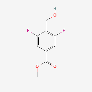 molecular formula C9H8F2O3 B2594938 3,5-二氟-4-(羟甲基)苯甲酸甲酯 CAS No. 1779838-95-7
