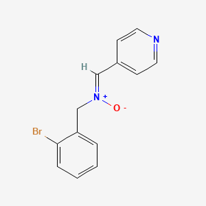 molecular formula C13H11BrN2O B2594957 (2-溴苄基)[(Z)-4-吡啶甲亚胺]铵盐酸盐 CAS No. 939893-34-2