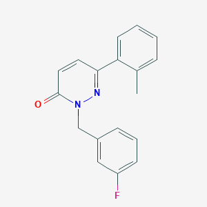 molecular formula C18H15FN2O B2594961 2-(3-fluorobenzyl)-6-(o-tolyl)pyridazin-3(2H)-one CAS No. 941973-45-1