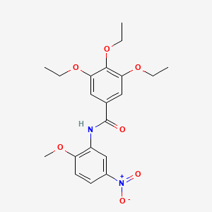 molecular formula C20H24N2O7 B2594972 3,4,5-Triethoxy-N-(2-Methoxy-5-nitrophenyl)benzamid CAS No. 349115-41-9