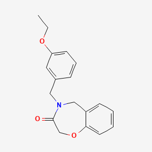 molecular formula C18H19NO3 B2594984 4-(3-乙氧基苄基)-4,5-二氢-1,4-苯并恶杂环-3(2H)-酮 CAS No. 1326942-20-4