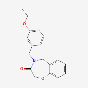 molecular formula C18H19NO3 B2594984 4-(3-乙氧基苄基)-4,5-二氢-1,4-苯并恶氮杂卓-3(2H)-酮 CAS No. 1326942-20-4