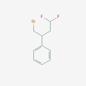 molecular formula C10H11BrF2 B2594986 (1-Bromo-4,4-difluorobutan-2-yl)benzene CAS No. 2012824-82-5