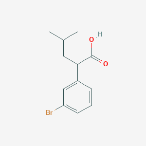 2-(3-Bromophenyl)-4-methylpentanoic acid