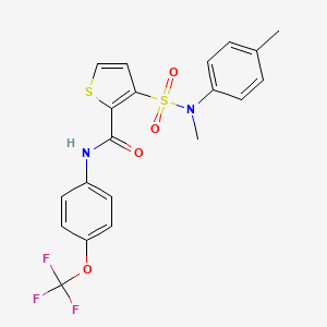 3-[methyl(4-methylphenyl)sulfamoyl]-N-[4-(trifluoromethoxy)phenyl]thiophene-2-carboxamide