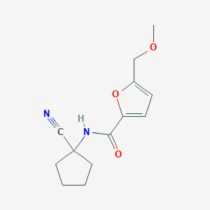 molecular formula C13H16N2O3 B2594998 N-(1-cyanocyclopentyl)-5-(methoxymethyl)furan-2-carboxamide CAS No. 1623886-92-9