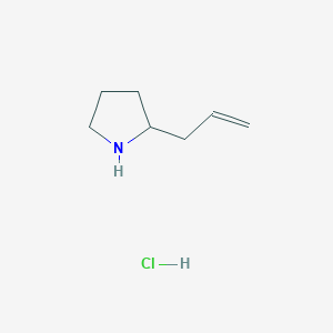 molecular formula C7H14ClN B2595004 2-Allylpyrrolidine hydrochloride CAS No. 245725-70-6