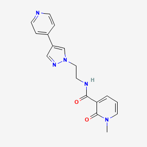 1-methyl-2-oxo-N-{2-[4-(pyridin-4-yl)-1H-pyrazol-1-yl]ethyl}-1,2-dihydropyridine-3-carboxamide
