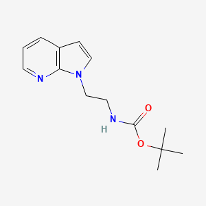 Tert-butyl N-(2-pyrrolo[2,3-b]pyridin-1-ylethyl)carbamate