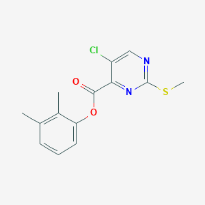 molecular formula C14H13ClN2O2S B2595039 2,3-Dimethylphenyl 5-chloro-2-(methylsulfanyl)pyrimidine-4-carboxylate CAS No. 879948-50-2