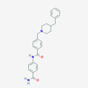 molecular formula C27H29N3O2 B259504 N-[4-(aminocarbonyl)phenyl]-4-[(4-benzylpiperidin-1-yl)methyl]benzamide 