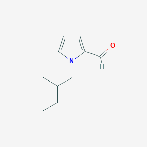 molecular formula C10H15NO B2595048 1-(2-甲基丁基)-1H-吡咯-2-甲醛 CAS No. 13678-71-2