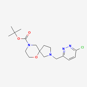 Tert-butyl 2-[(6-chloropyridazin-3-yl)methyl]-6-oxa-2,9-diazaspiro[4.5]decane-9-carboxylate