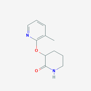 molecular formula C11H14N2O2 B2595072 3-[(3-甲基吡啶-2-基)氧基]哌啶-2-酮 CAS No. 2199971-62-3