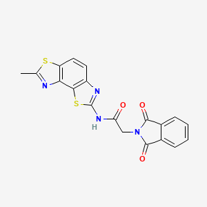 molecular formula C19H12N4O3S2 B2595077 2-(1,3-dioxoisoindol-2-yl)-N-(7-methyl-[1,3]thiazolo[5,4-e][1,3]benzothiazol-2-yl)acetamide CAS No. 361170-92-5