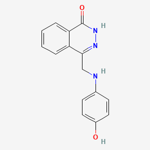 molecular formula C15H13N3O2 B2595083 4-[(4-hydroxyanilino)methyl]-1(2H)-phthalazinone CAS No. 305368-05-2