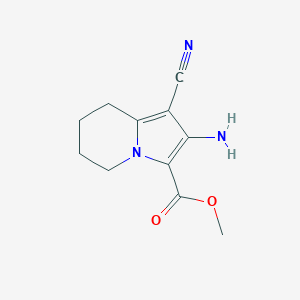 Methyl 2-amino-1-cyano-5,6,7,8-tetrahydroindolizine-3-carboxylate