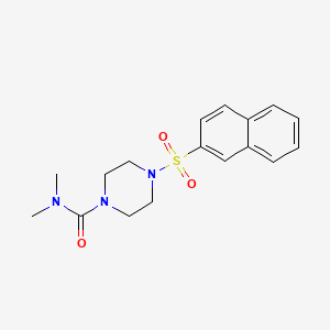N,N-dimethyl-4-naphthalen-2-ylsulfonylpiperazine-1-carboxamide