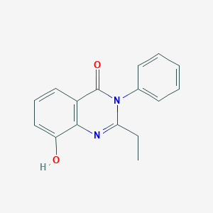 molecular formula C16H14N2O2 B025951 2-Ethyl-8-hydroxy-3-phenylquinazolin-4-one CAS No. 105459-52-7
