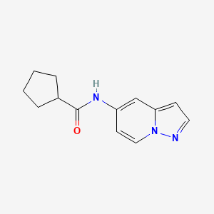 N-(pyrazolo[1,5-a]pyridin-5-yl)cyclopentanecarboxamide