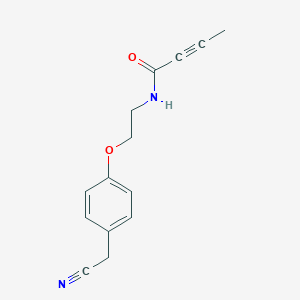 N-[2-[4-(Cyanomethyl)phenoxy]ethyl]but-2-ynamide