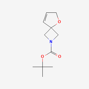 molecular formula C11H17NO3 B2595196 tert-butyl 5-Oxa-2-azaspiro[3.4]oct-7-ene-2-carboxylate CAS No. 1823330-65-9