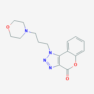 molecular formula C16H18N4O3 B259520 1-[3-(4-morpholinyl)propyl]chromeno[3,4-d][1,2,3]triazol-4(1H)-one 