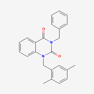 3-benzyl-1-(2,5-dimethylbenzyl)quinazoline-2,4(1H,3H)-dione