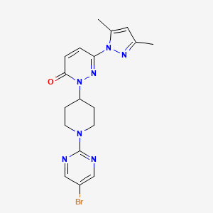 2-[1-(5-Bromopyrimidin-2-yl)piperidin-4-yl]-6-(3,5-dimethylpyrazol-1-yl)pyridazin-3-one
