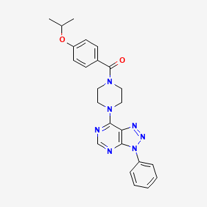 (4-isopropoxyphenyl)(4-(3-phenyl-3H-[1,2,3]triazolo[4,5-d]pyrimidin-7-yl)piperazin-1-yl)methanone