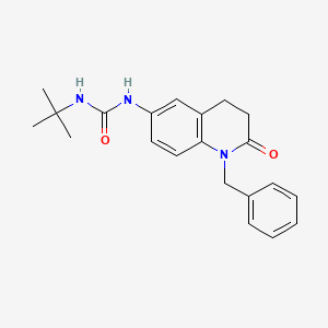 molecular formula C21H25N3O2 B2595236 1-(1-Benzyl-2-oxo-1,2,3,4-tetrahydroquinolin-6-yl)-3-(tert-butyl)urea CAS No. 1172545-82-2