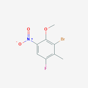 molecular formula C8H7BrFNO3 B2595249 2-Bromo-4-fluoro-3-methyl-6-nitroanisole CAS No. 2187435-02-3