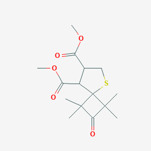 molecular formula C15H22O5S B259525 Dimethyl 1,1,3,3-tetramethyl-2-oxo-5-thiaspiro[3.4]octane-7,8-dicarboxylate 