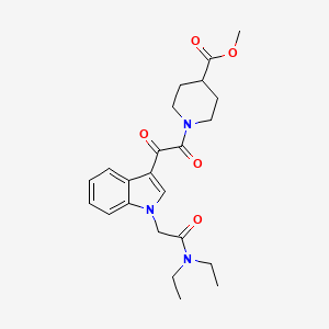 Methyl 1-[2-[1-[2-(diethylamino)-2-oxoethyl]indol-3-yl]-2-oxoacetyl]piperidine-4-carboxylate