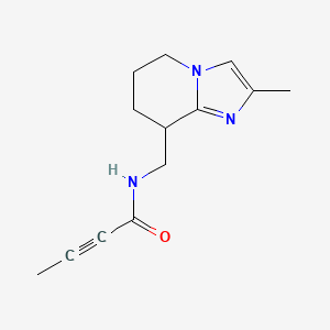 N-[(2-Methyl-5,6,7,8-tetrahydroimidazo[1,2-a]pyridin-8-yl)methyl]but-2-ynamide