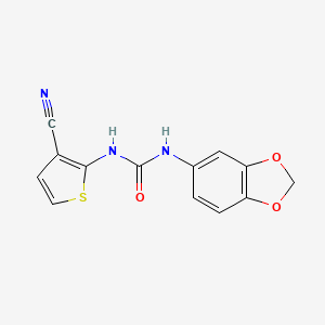 1-(Benzo[d][1,3]dioxol-5-yl)-3-(3-cyanothiophen-2-yl)urea