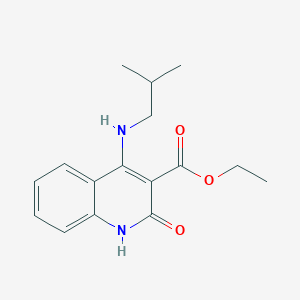molecular formula C16H20N2O3 B259532 4-Isobutylamino-2-oxo-1,2-dihydro-quinoline-3-carboxylic acid ethyl ester 