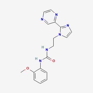 1-(2-methoxyphenyl)-3-(2-(2-(pyrazin-2-yl)-1H-imidazol-1-yl)ethyl)urea