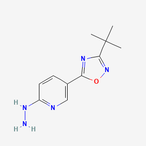 5-(3-Tert-butyl-1,2,4-oxadiazol-5-yl)-2-hydrazinylpyridine