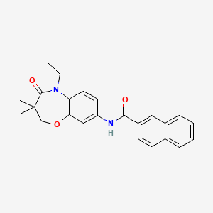 N-(5-ethyl-3,3-dimethyl-4-oxo-2,3,4,5-tetrahydrobenzo[b][1,4]oxazepin-8-yl)-2-naphthamide